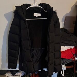 Calvin Klein Women's Elegant Black Puffer Coat